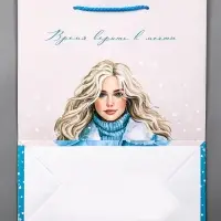 Пакет подарочный новогодний ламинированный, &laquo;Время верить в мечты&raquo; , 26&times;12&times;32 см