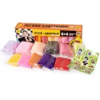 Игрушка в наборе Легкий пластилин Влад А4 12 шт с шариковым пластилином огненные цвета коробка 10948