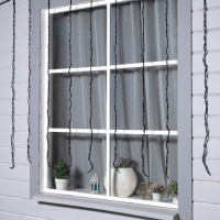 Гирлянда &laquo;Водопад&raquo; 2 &times; 1.5 м, IP44, УМС, прозрачная нить, 400 LED, свечение белое, 8 режимов, 220 В