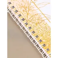 Книга свадебных пожеланий "Розовая с золотыми блестками" на пружине ВБ, 21.1 х 21 см