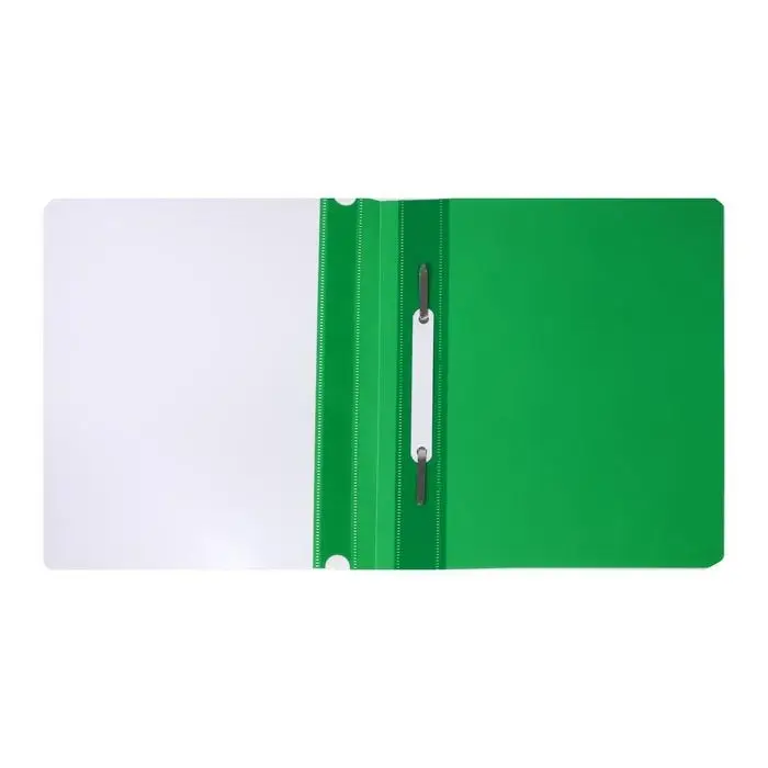 Папка-скоросшиватель Calligrata, А5, 180 мкм, зелёная, прозрачный верх