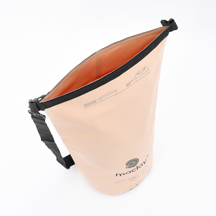 Гермомешок туристический maclay, 30 л, 500D, цвет оранжевый