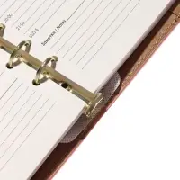 Органайзер на кольцах, A5, с клапаном, 80л, линия, к/зам, Розовый