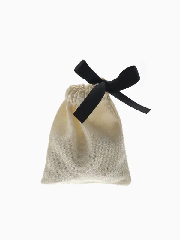 Мешочек подарочный &laquo;Нежность&raquo;, 8.5&times;7 см, бежево-чёрный