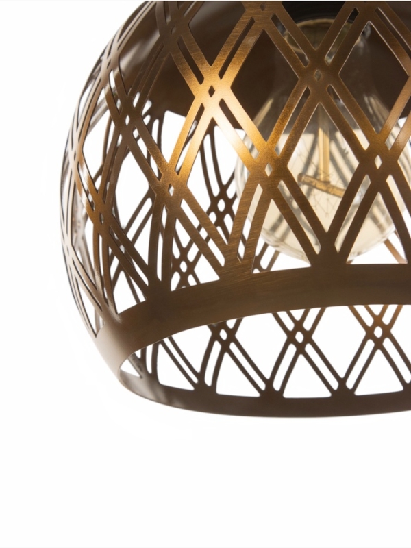 Светильник Paula 1х40Вт Е27 медь 20х20х25см