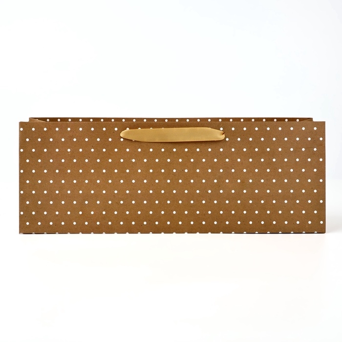 Пакет под бутылку горизонтальный &laquo;Горошек&raquo;, 36 &times; 10 &times; 13 см