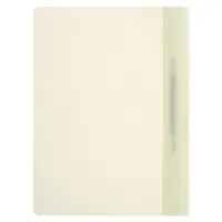 Папка-скоросшиватель Calligrata, А4, 160 мкм, "Акварель", ванильный, прозрачный верх