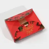 Коробка новогодняя складная &laquo;Новогоднее фото&raquo;, 22 х 15 х 6 см, Новый год