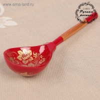 Ложка полубаская &laquo;Золотая кудрина&raquo;, 19&times;6 см, микс