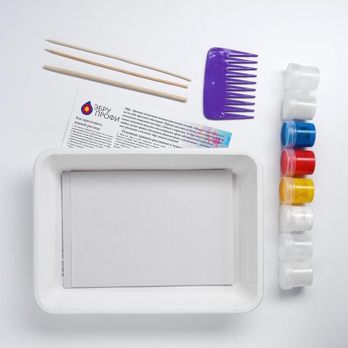 Рисование на воде: эбру, 4 цв