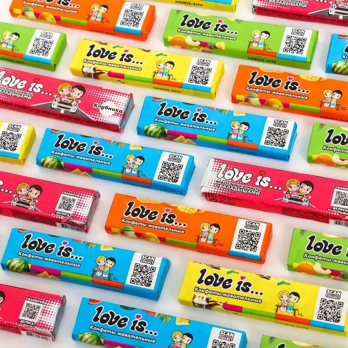 Жевательные конфеты Love is, ассорти, 20 г