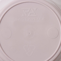 Кашпо для цветов со вставкой &laquo;Лагуна&raquo;, 600 мл, d=13 см, h=9 см, цвет розовый