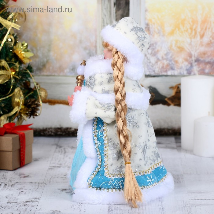 Снегурочка Снегурочка "Голубая шубка" двигается, 28 см