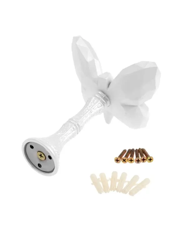 Крючок для штор CAPPIO KS037, цвет белый, 2 шт