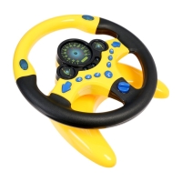 Руль музыкальный "Cупер водитель", свет и звук , работает от батареек В ПАКЕТЕ