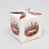 Коробка подарочная складная &laquo;Церковь&raquo;, 12&times;12&times;12 см