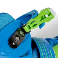 Коньки детские раздвижные BlackAqua, р. 34-37, для фитнеса, зелёные, синие