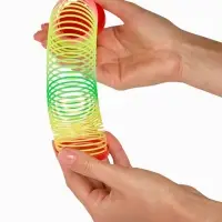 Funny toys Пружинка радуга "Новый год", цвета МИКС, d.-5см