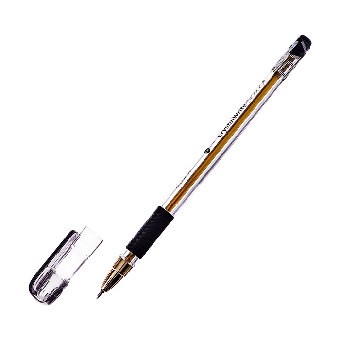 РУЧКА "CrystalWrite" ШАРИКОВАЯ, 0.38 ММ, ЧЕРНАЯ