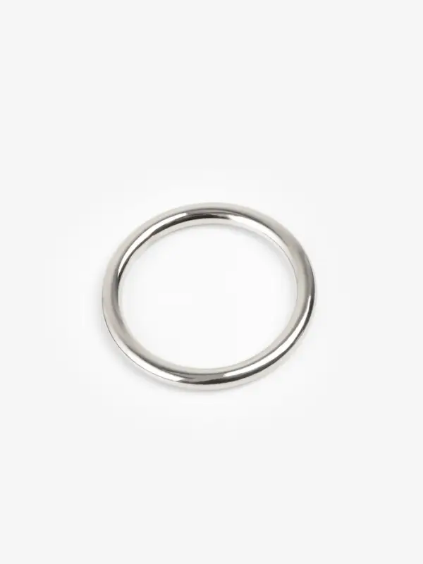 Кольцо литое TEIRA, для сумки, d=20/24 мм, набор 2 шт., 3.1 г, s=2 мм, цвет серебряный