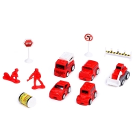 Набор детских машинок &laquo;Пожарная служба&raquo;, инерция, 5 шт., аксессуары