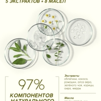 Шампунь для волос, витаминный эликсир, аромат облепихи, 400 мл, Рябина