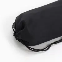 Чехол для очков на затяжке, длина 17.5 см, плотность 230 г/м&sup2;, чёрный