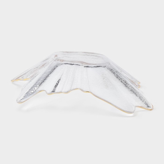 Тарелка стеклянная сервировочная &laquo;Рени&raquo;, 24&times;22&times;6 см, цвет прозрачный