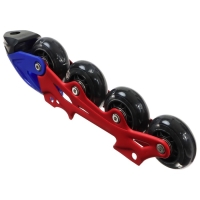 Коньки детские раздвижные Snow Cat, с роликовой платформой, р. 30-33