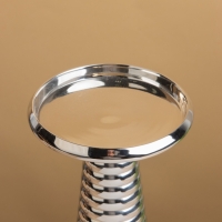 Подсвечник "Флэйм" 12х12х30 см. алюминий