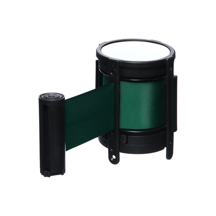 Кассета c вытяжной лентой - 470 см, высота - 11 см, ширина - 48 мм, зелёная