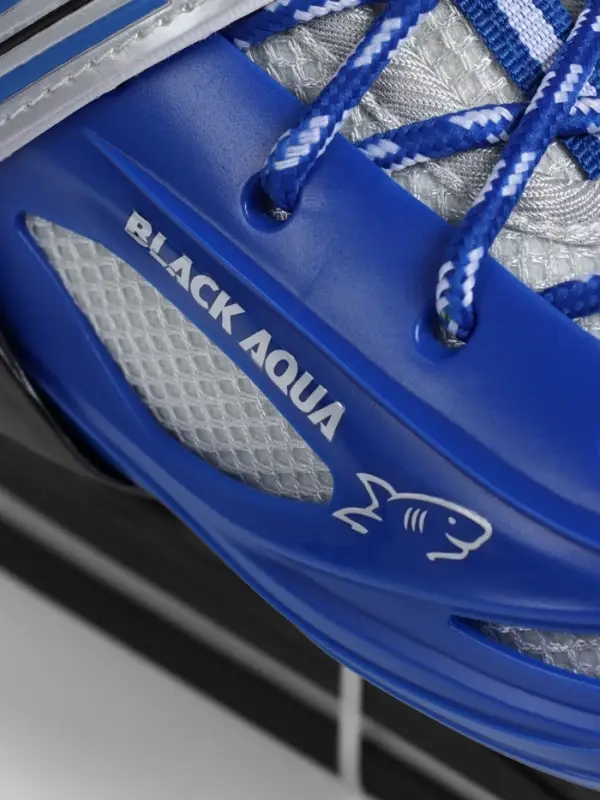 Коньки детские раздвижные BlackAqua, р. 34-37, для фитнеса, синие