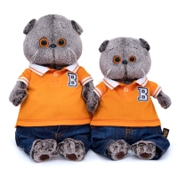 Мягкая игрушка &laquo;Басик в джинсах и футболке поло&raquo;, 25 см