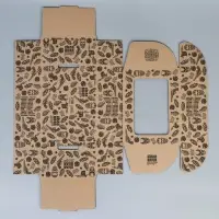 Коробка подарочная сборная с окном, упаковка, &laquo;Лучший из лучших&raquo;, бурый, 24 х 8 х 16 см