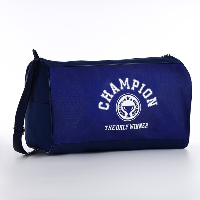 Сумка детская спортивная для мальчика &laquo;Чемпион&raquo;, 40х24х21, отд на молнии, синий