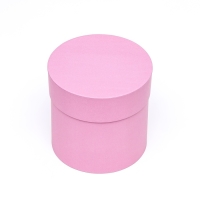 Набор шляпных коробок 5в1, розовый, 20 х 20 - 13 х 13 см
