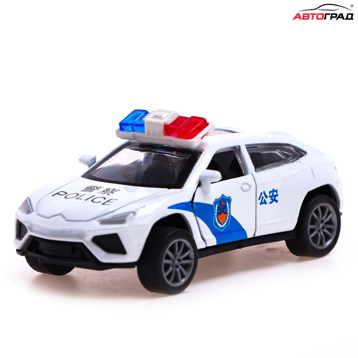 Машина металлическая &laquo;Полиция&raquo;, 1:48, инерция, открываются двери, МИКС