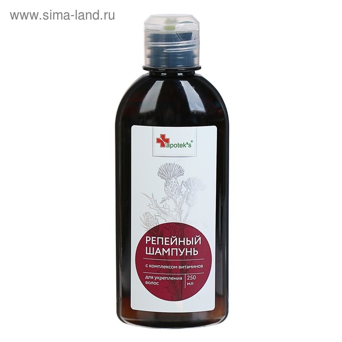 Шампунь Apotek`s репейный с комплексом витаминов для укрепления волос, 250 мл