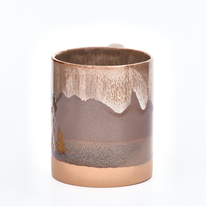 Новый год. Кружка керамическая &laquo;Новогодний лес&raquo;, 350 мл