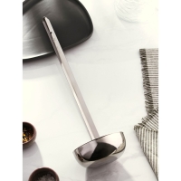 Половник из нержавеющей стали Доляна Everyday, 360 мл, 46&times;11,5 см, цвет серебряный