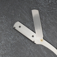 Опасная бритва, шаветт, без лезвия, 13,3 &times; 21 &times; 2,8 см, стальная, цвет серебристый