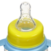 Бутылочка для кормления &laquo;Мишка принц&raquo;, классическое горло, 150 мл., от 0 мес., цилиндр, с ручками