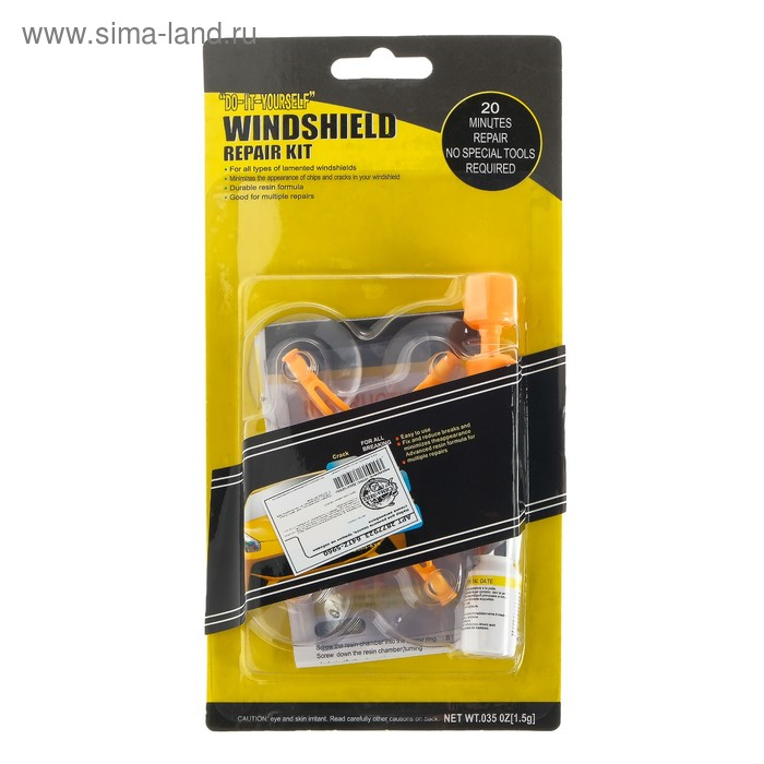 Набор для ремонта сколов, трещин на лобовом стекле автомобиля
