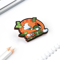 Открытка со значком &laquo;Оберег на достаток&raquo;, 4 х 3,5 мм.