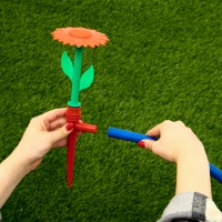 Распылитель-дождеватель, 29 см, пика, штуцер под шланг, пластик, цвет МИКС, &laquo;Цветочек&raquo;, Greengo