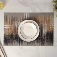 Салфетка сервировочная на стол &laquo;Сияние&raquo;, 45&times;35 см, цвет коричневый