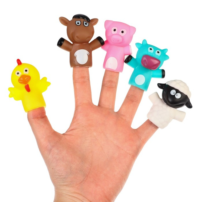 Пальчиковый театр &laquo;Ферма&raquo;, 5 шт, Крошка Я
