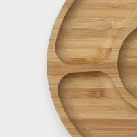 Менажница Доляна Striata, d=19,5 см, 5 секций, бамбук