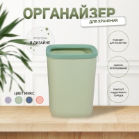 Органайзер для хранения, 1 секция, 12 &times; 12 &times; 16 см, цвет МИКС