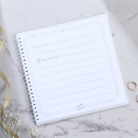 Книга пожеланий на свадьбу &laquo;Белая с кристаллами&raquo;.